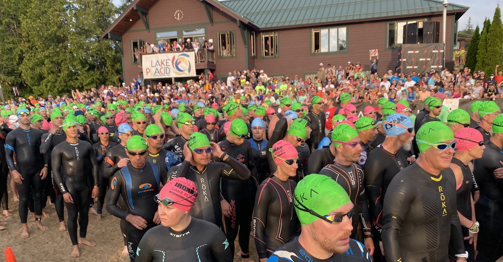 swimmers at race start
